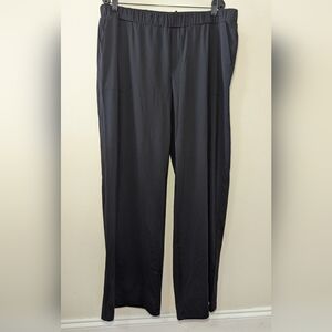 Zyia Active Wide Leg Active Pants Black Drawstring Women's Size XXXL
